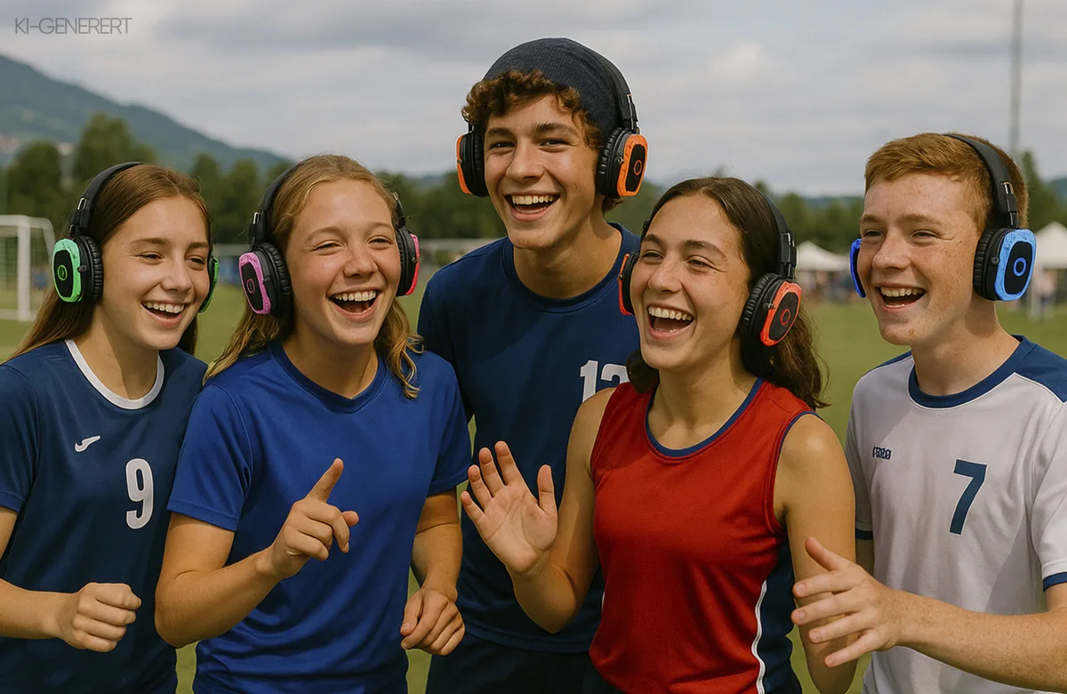 Cupdeltakere sammen på silent disco